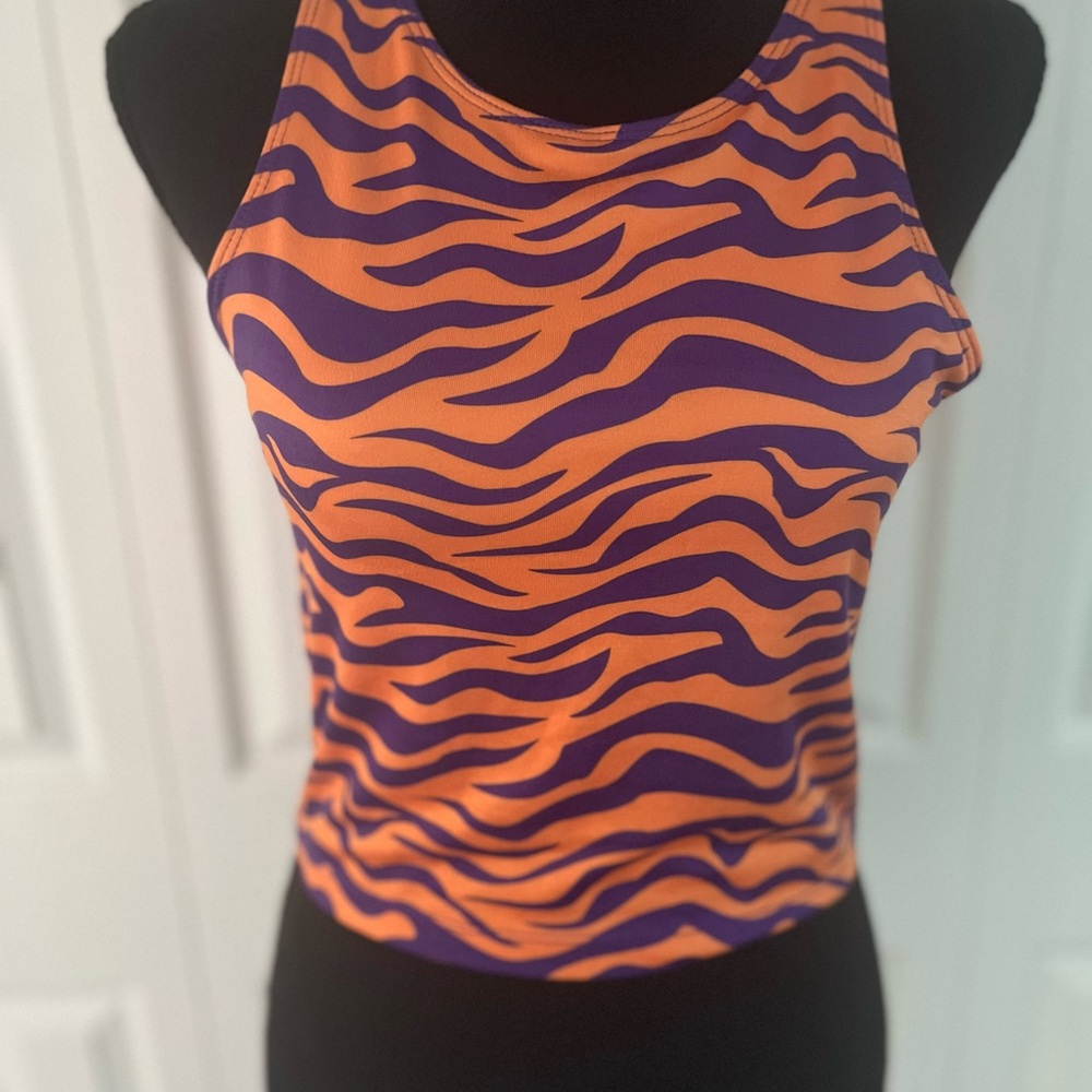 Bold Zebra Print Tank Top